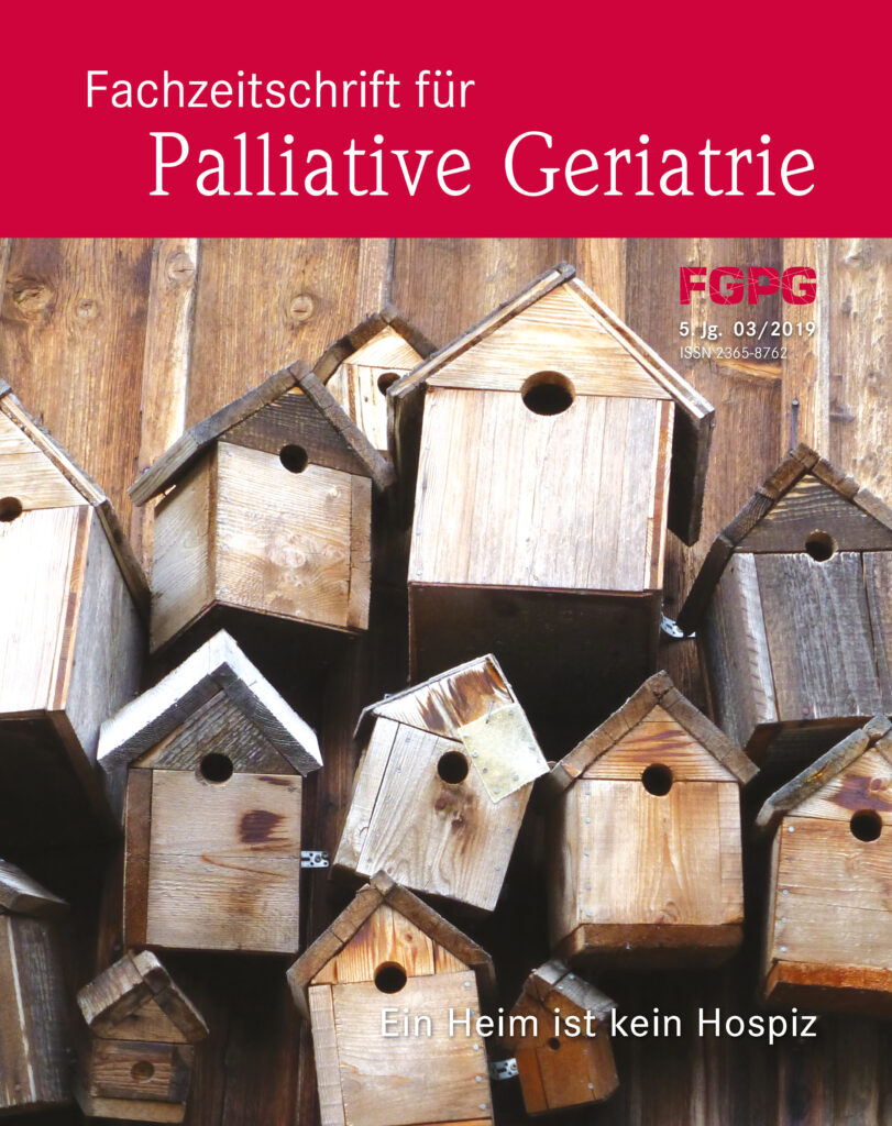 Fachzeitschrift Für Palliative Geriatrie 3/19 - Der Hospiz Verlag